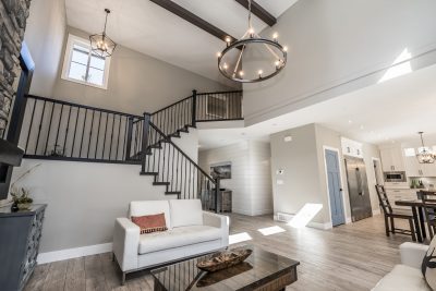 view of the stairs