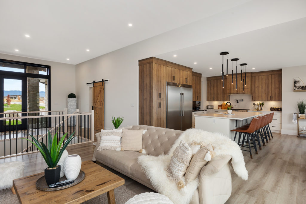 Beautiful home with integrated LED lights