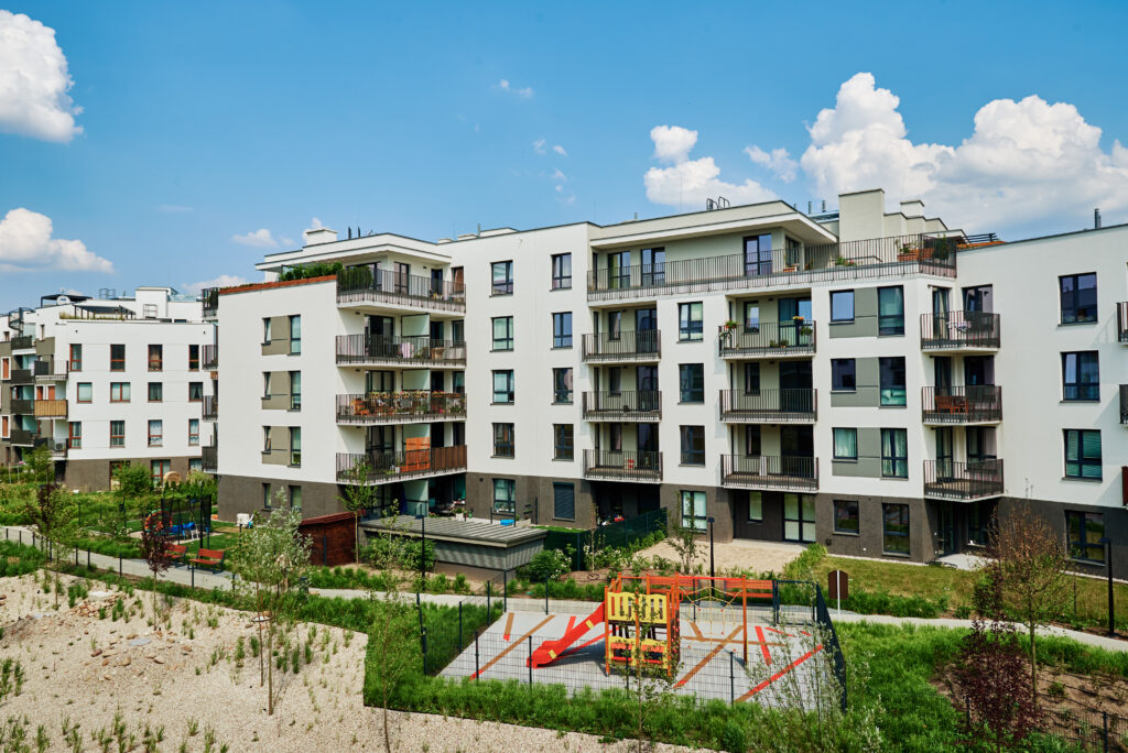 New modern complex of residential apartments
