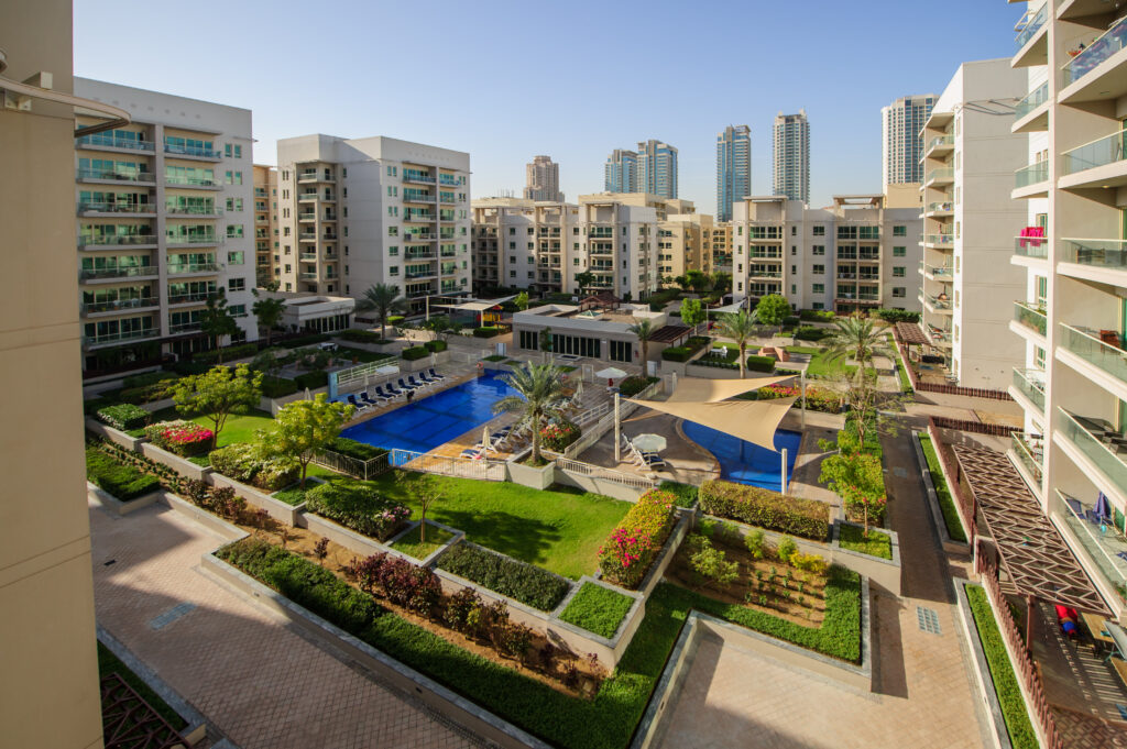shared amenities in an apartment complex