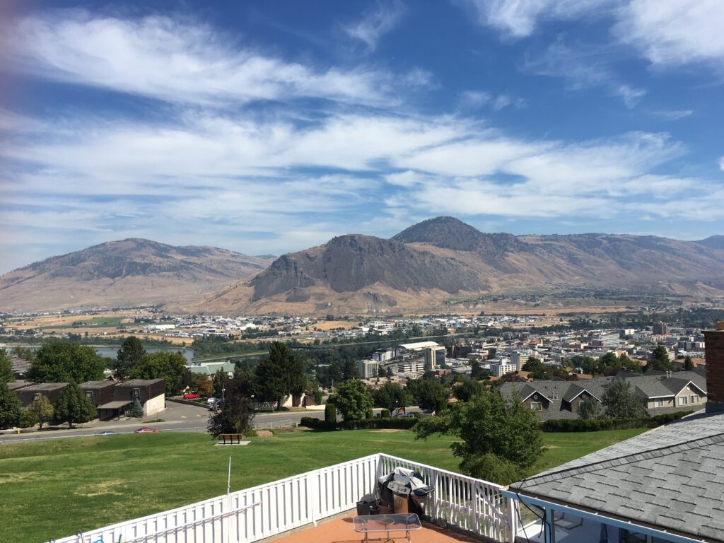 Residential area in Kamloops